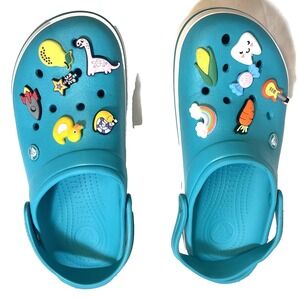 Crocs Digital Aqua Teal Blue Clogs Mens 10 Womens 12